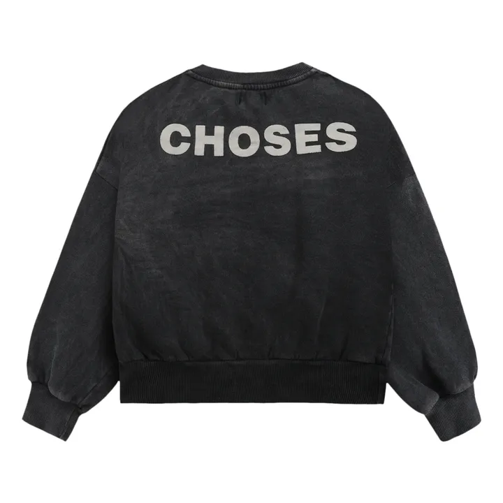 Suéter algodón orgánico Bobo Choses - Colección Iconic  | Gris- Imagen del producto n°7