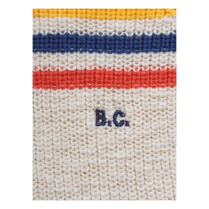 Maglione Cotone Bio a righe - Collezione Iconic  | Ecru- Immagine del prodotto n°7