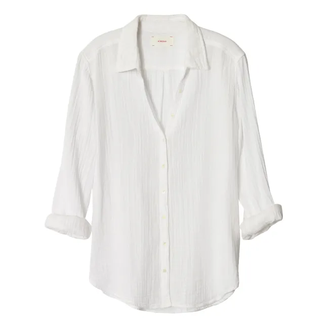 Cotton Muslin Scout Shirt | White