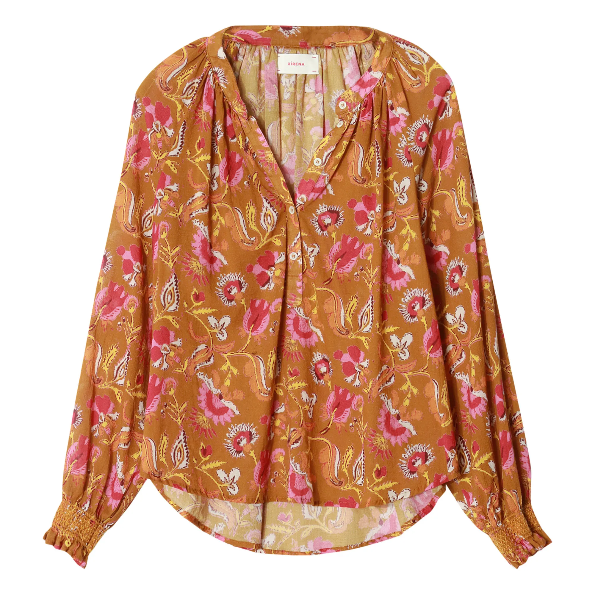 Xirena Caramel Estey Wanderlust Blouse