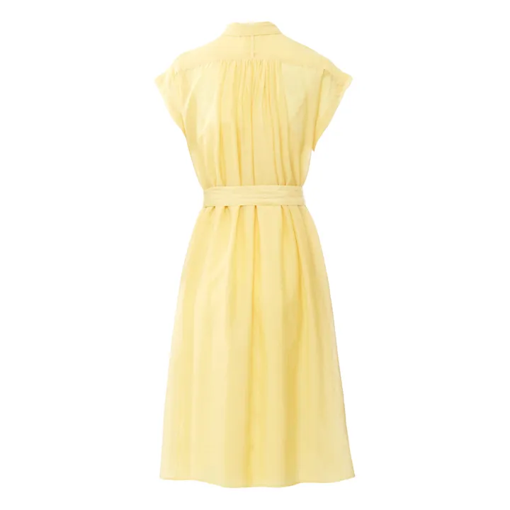 Kleid Richard Baumwolle und Seide | Blasses Gelb- Produktbild Nr. 4