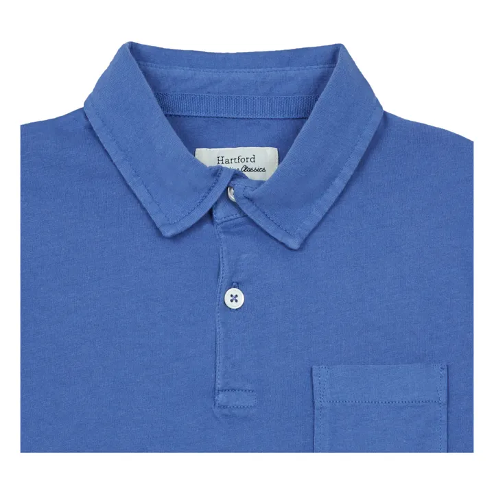 Polo Jersey Poche | Bleu- Image produit n°1