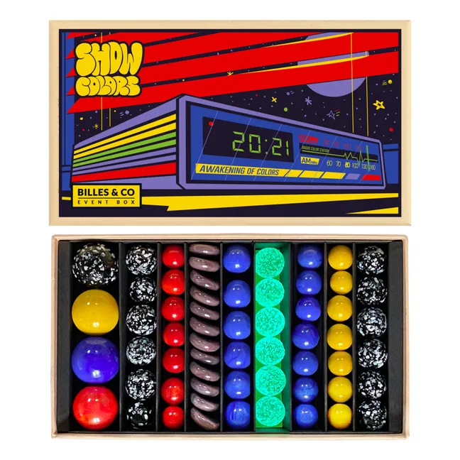 Box of 62 Marbles - Clock Radio