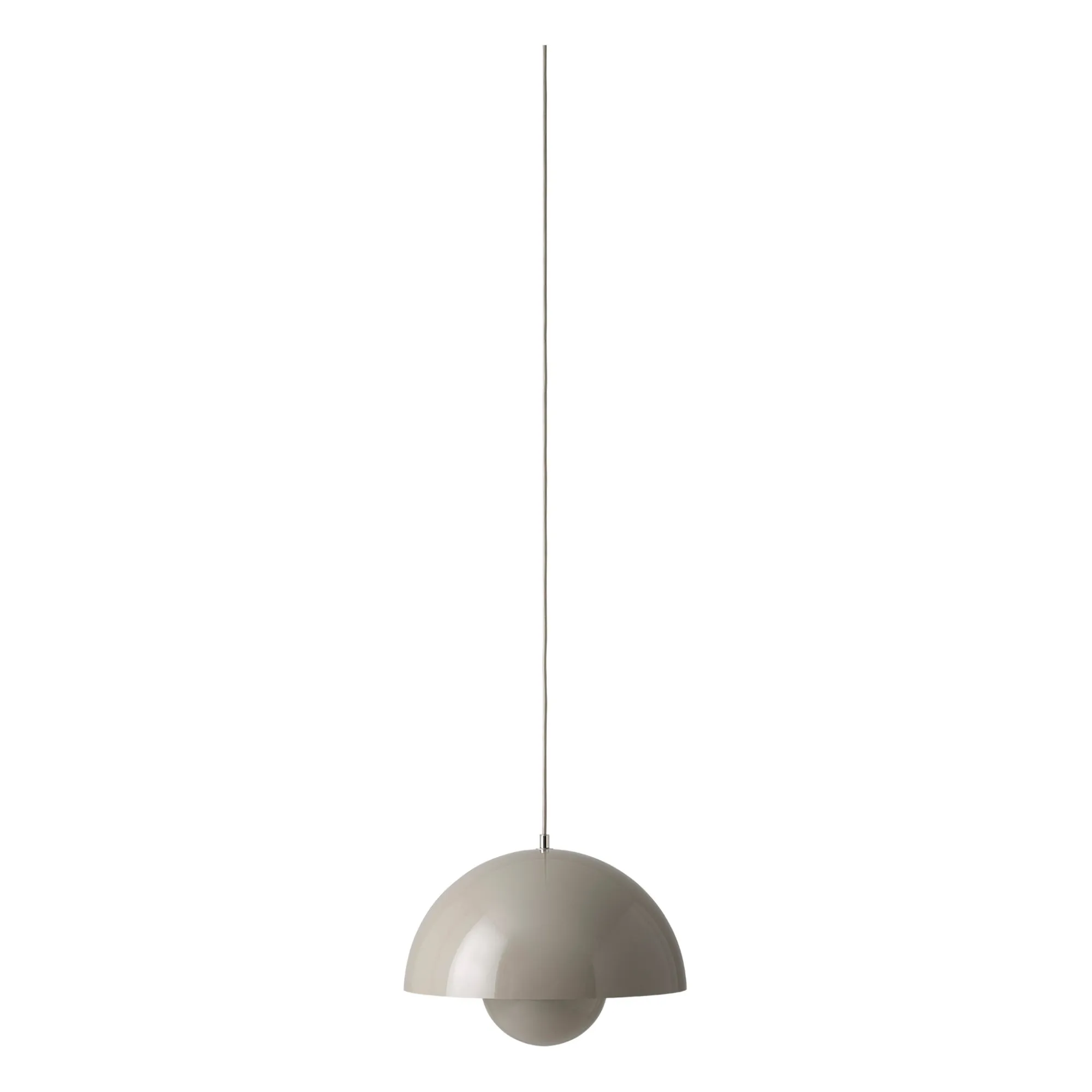 & Tradition Taupe Grey Flowerpot Pendant Lamp Vp7 - Vener Panton