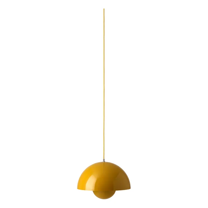 Flowerpot Pendant Lamp VP7 - Vener Panton | Mustard- Product image n°0