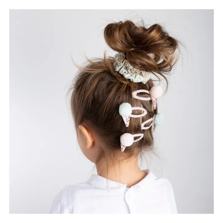 4er-Set Haarspangen Popmpons Eis | Weiß- Produktbild Nr. 2