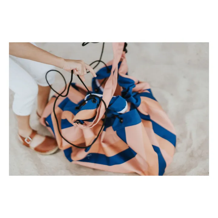 Bolso/Alfombra de juegos de exterior - Moka Stripes- Imagen del producto n°7