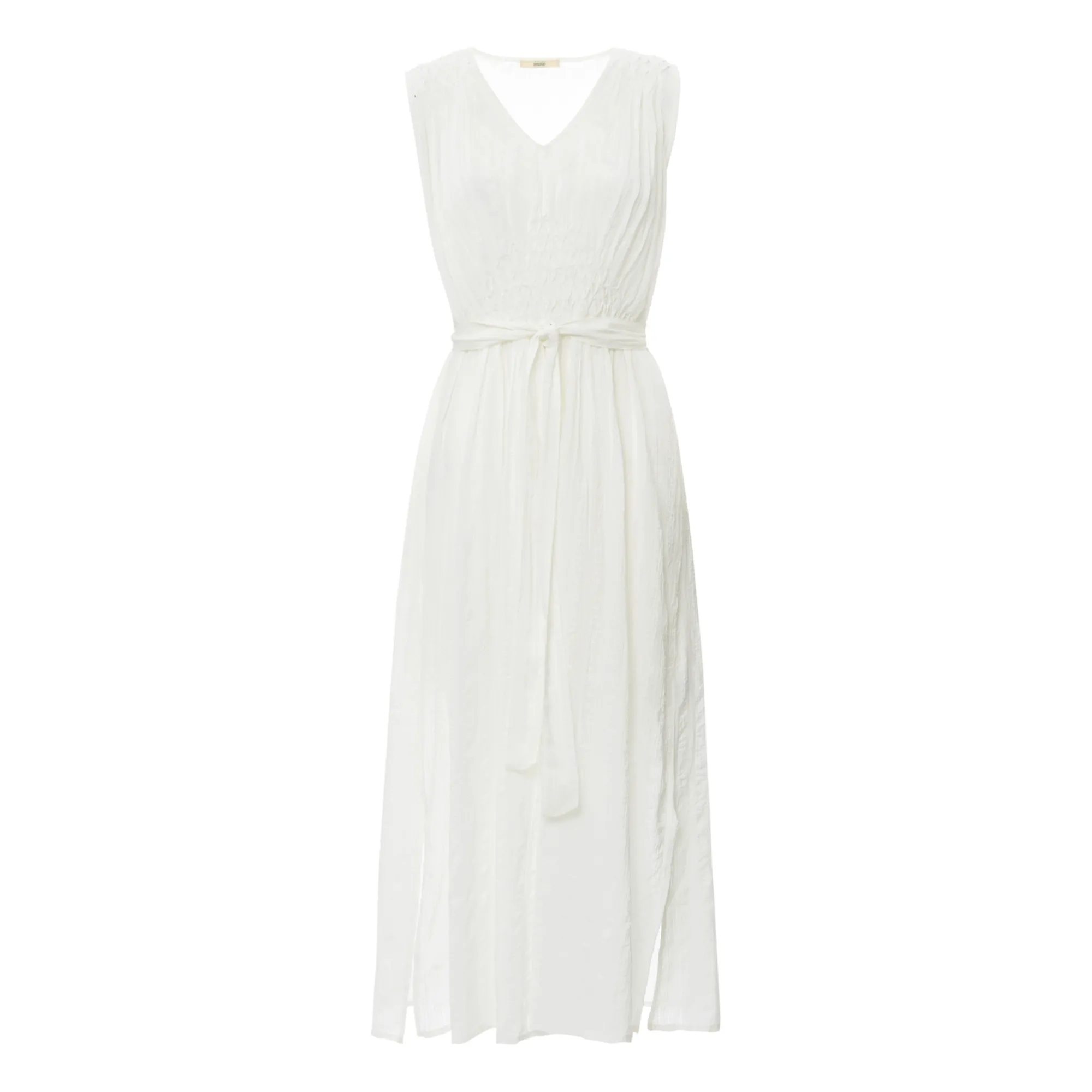 Sessùn - Avindia Smocked Detail Dress - White