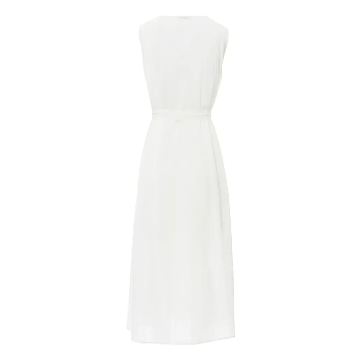 Avindia Smocked Detail Dress  | White- Product image n°5