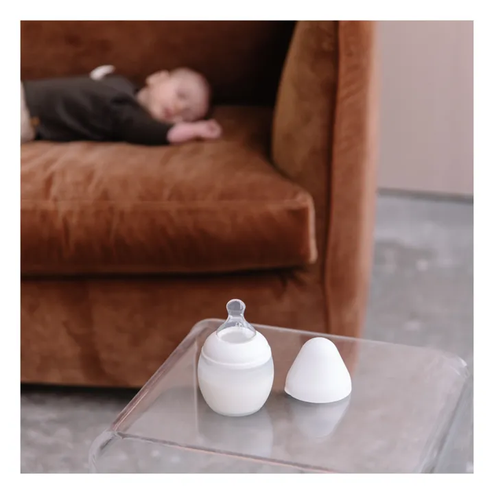 Biberon en silicone médical et tétine physiologique- Image produit n°1