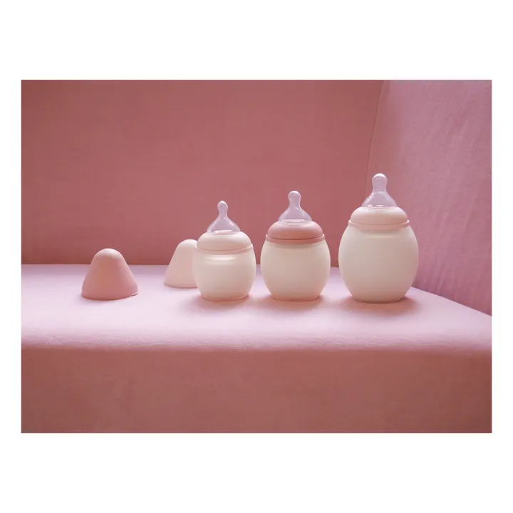 Medical Grade Silicon Baby Bottle and Physiological Teat | Powder pink- Product image n°3