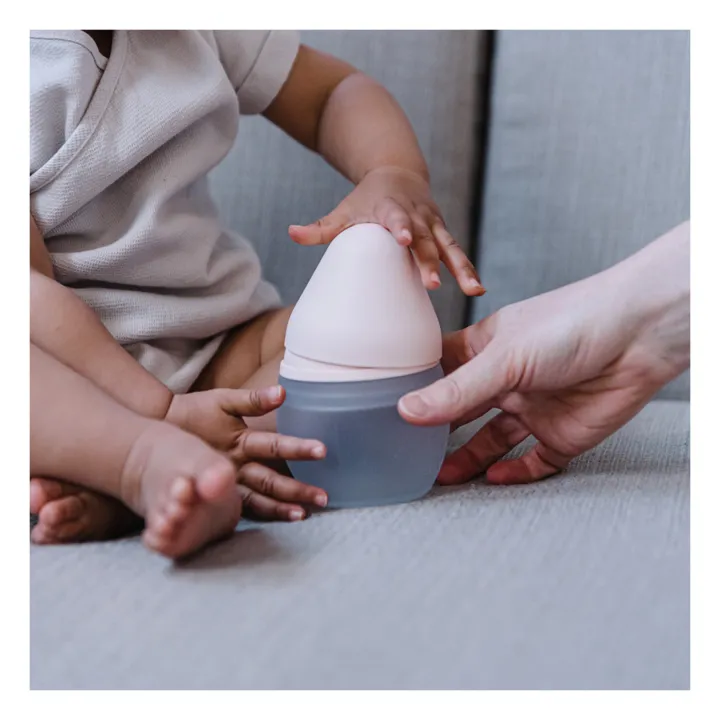 Medical Grade Silicon Baby Bottle and Physiological Teat | Powder pink- Product image n°5