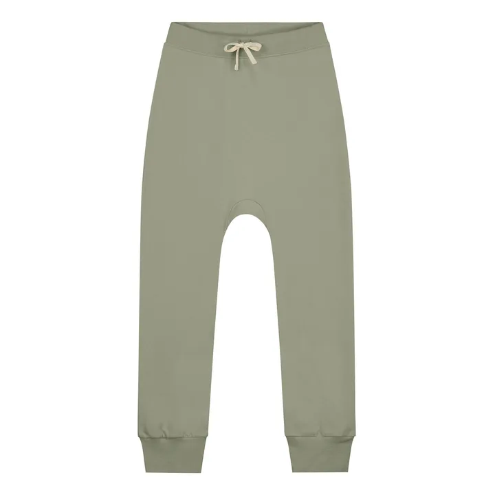 Pantalon Jogger Coton Bio Gray Label x Smallable | Vert kaki- Image produit n°0