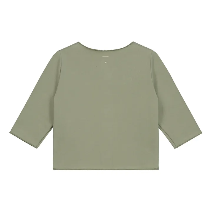 Organic Cotton Gray Label x Smallable Cardigan  | Khaki- Product image n°2