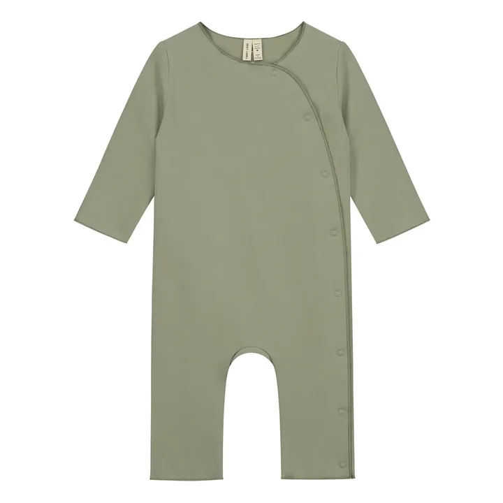 Organic Cotton Gray Label x Smallable Long Jumpsuit  | Khaki- Product image n°0