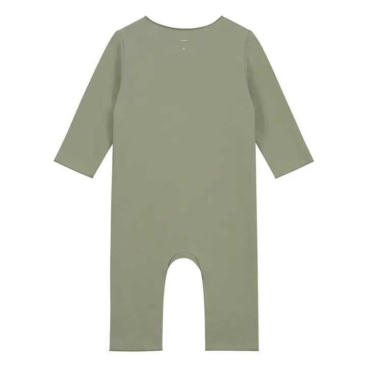 Organic Cotton Gray Label x Smallable Long Jumpsuit  | Khaki- Product image n°2
