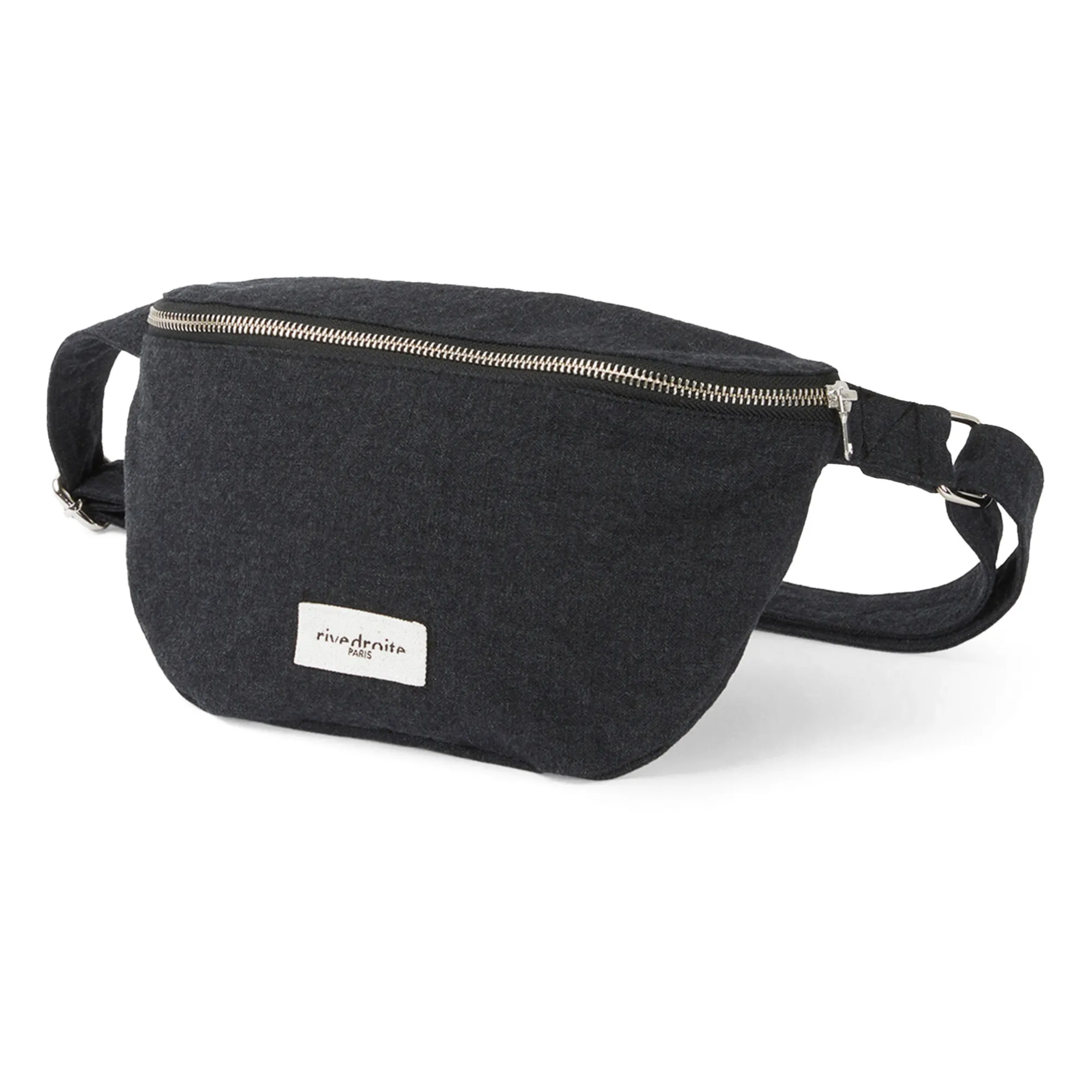 Rivedroite Black Custine Recycled Cotton Bumbag