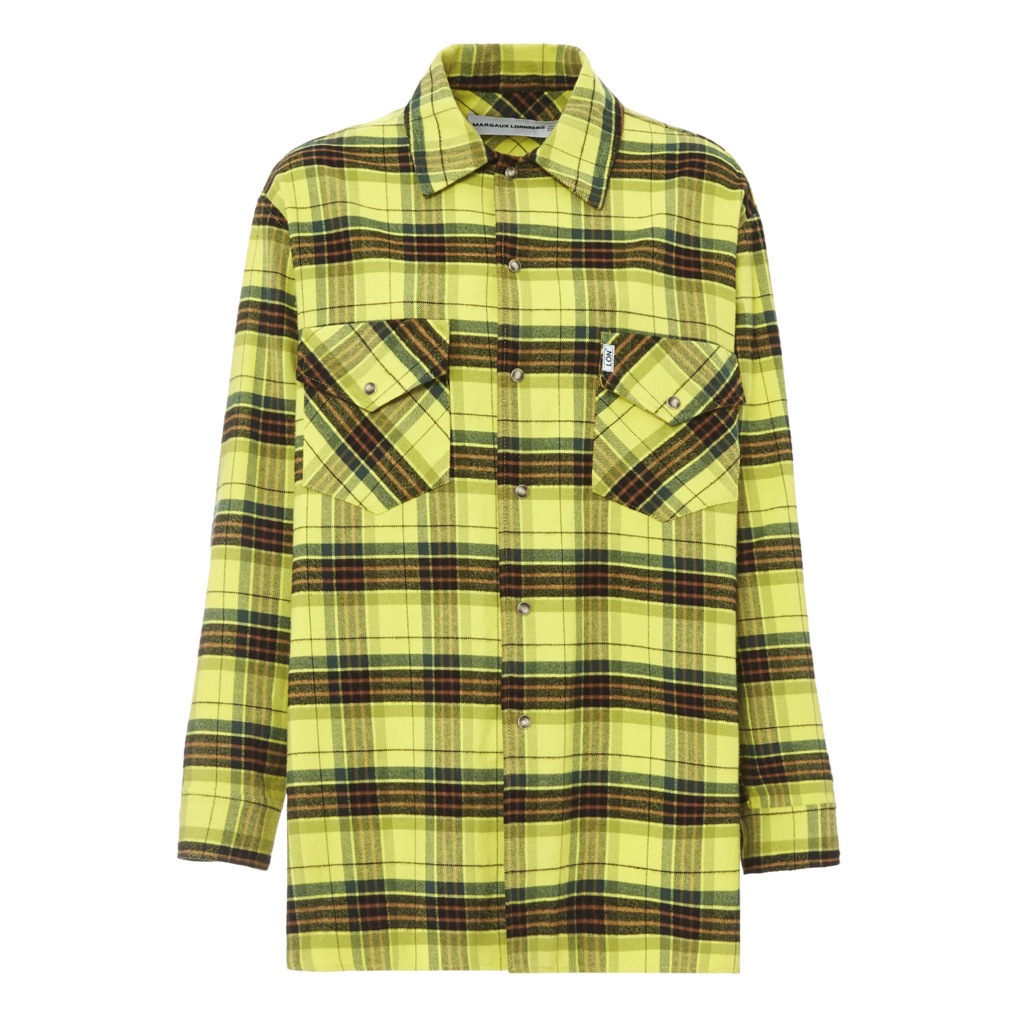 Margaux Lonnberg Yellow Jerry Checked Overshirt