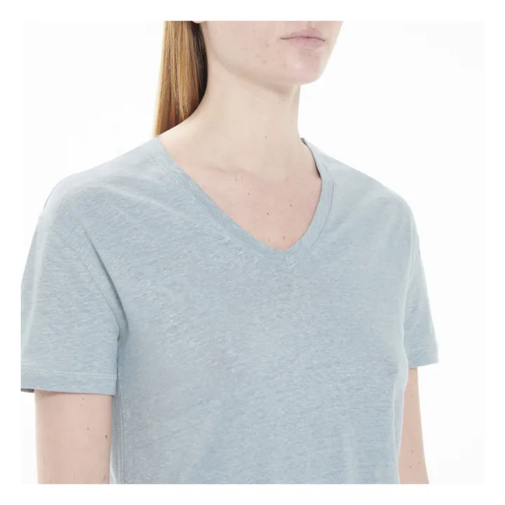 T-Shirt Scollo a V Sif | Blu Tempesta- Immagine del prodotto n°3