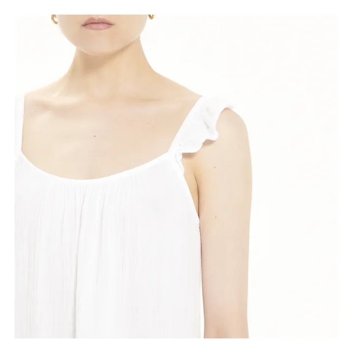 Robe Rumer Gaze de Coton | Blanc- Image produit n°3