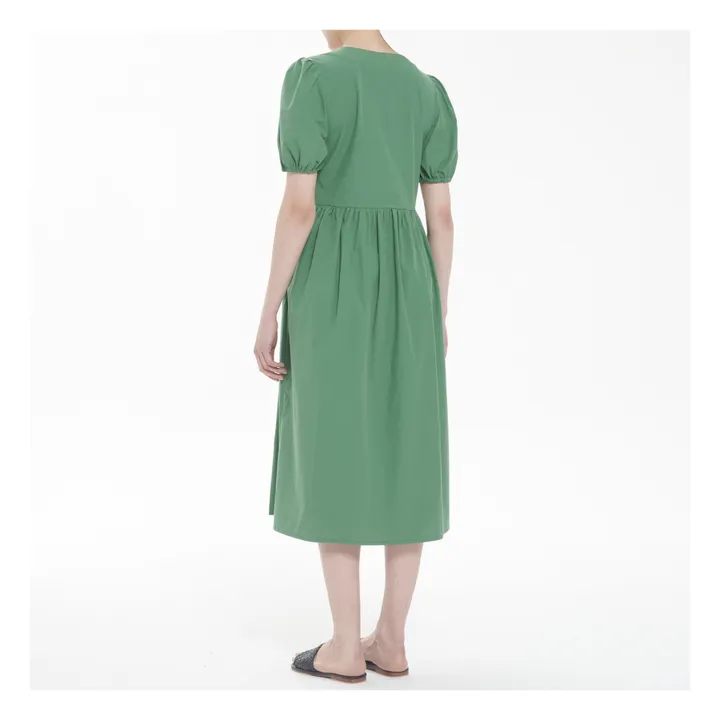 Samuel Popelin Dress  | Green- Product image n°2