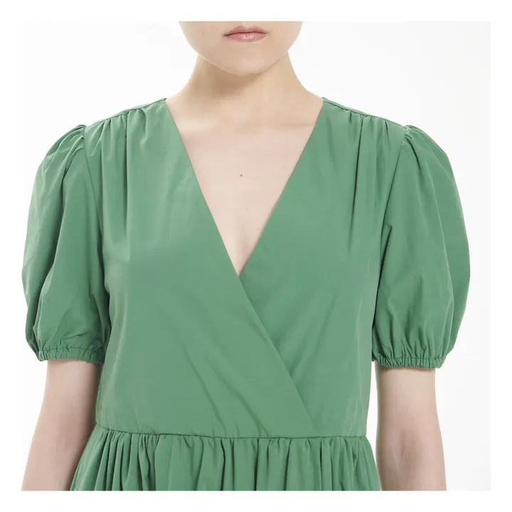 Samuel Popelin Dress  | Green- Product image n°3