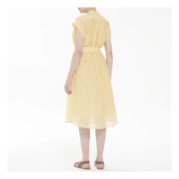 Kleid Richard Baumwolle und Seide | Blasses Gelb- Produktbild Nr. 2
