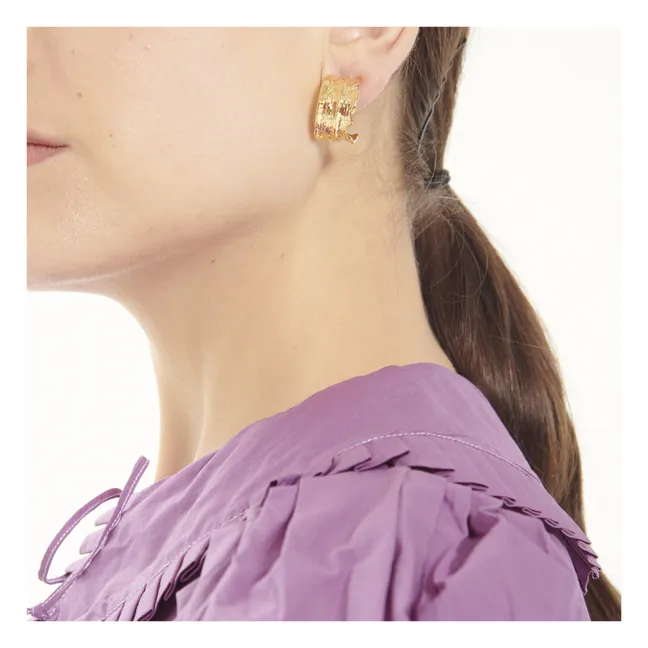 Boucles d'Oreillles Chennai Medium | Doré