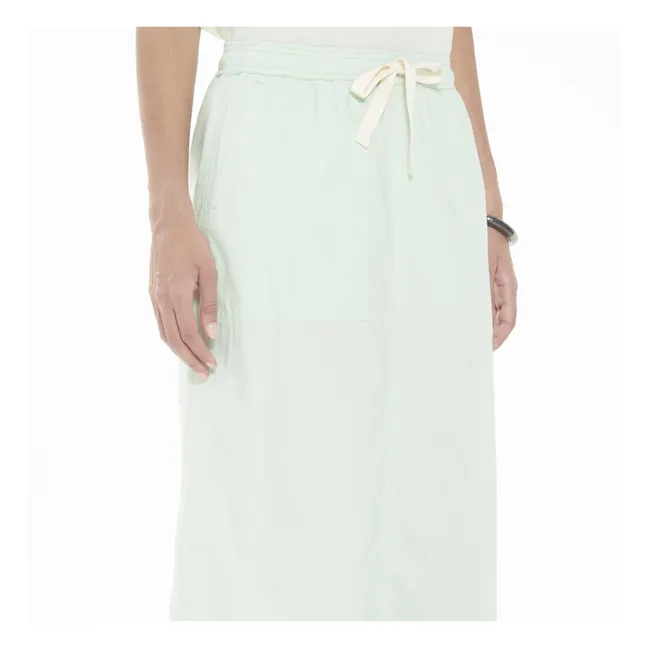 Jupe Taby Popeline de Coton | Vert pâle