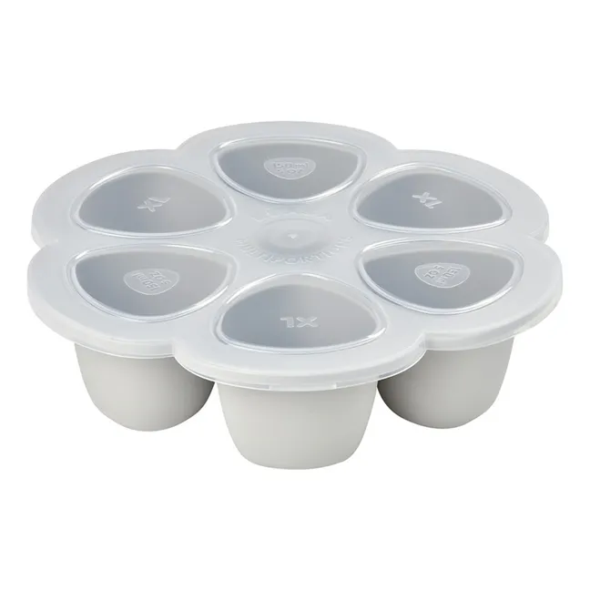 Molde multiporción de silicona - 6x150 ml | Gris Claro