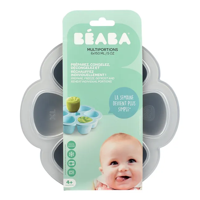 Molde multiporción de silicona - 6x150 ml | Gris Claro