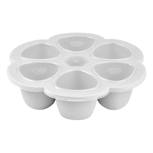 Molde multiporción de silicona - 6x90 ml | Gris Claro