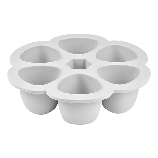 Molde multiporción de silicona - 6x90 ml | Gris Claro