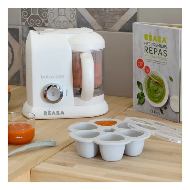 Silicone Baby Food Mould - 6 x 90ml | Light grey