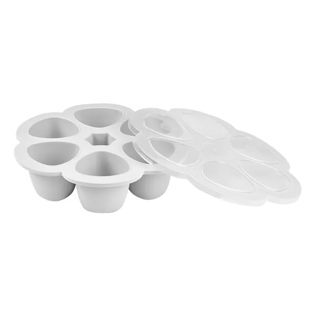 Stampo multi-porzioni in silicone - 6x90 ml | Grigio chiaro