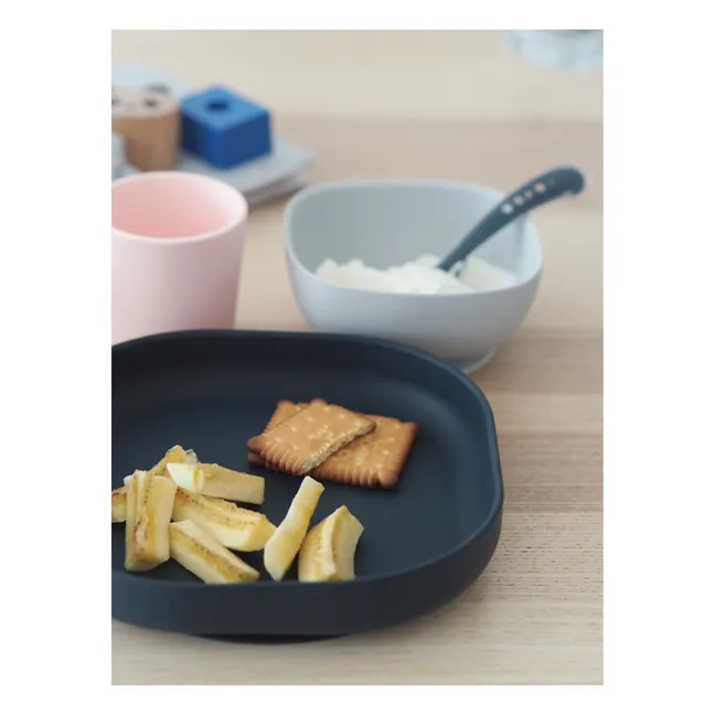 Silicone Tableware Set - 4 Pieces | Midnight blue