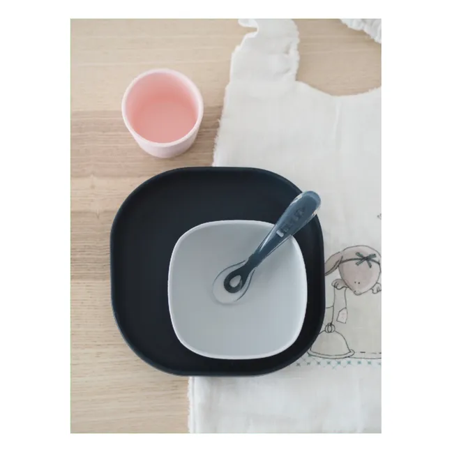 Set stoviglie in silicone 4 pezzi | Blu notte