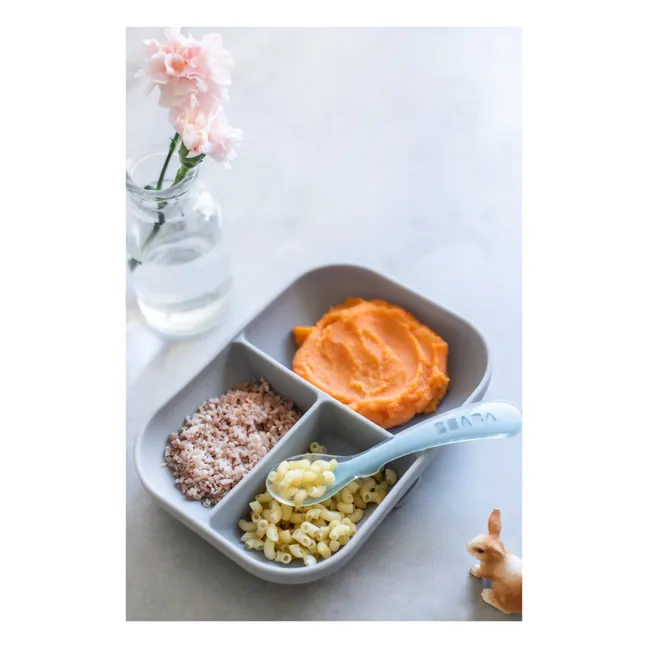 Estuche para comida de silicona | Gris Claro