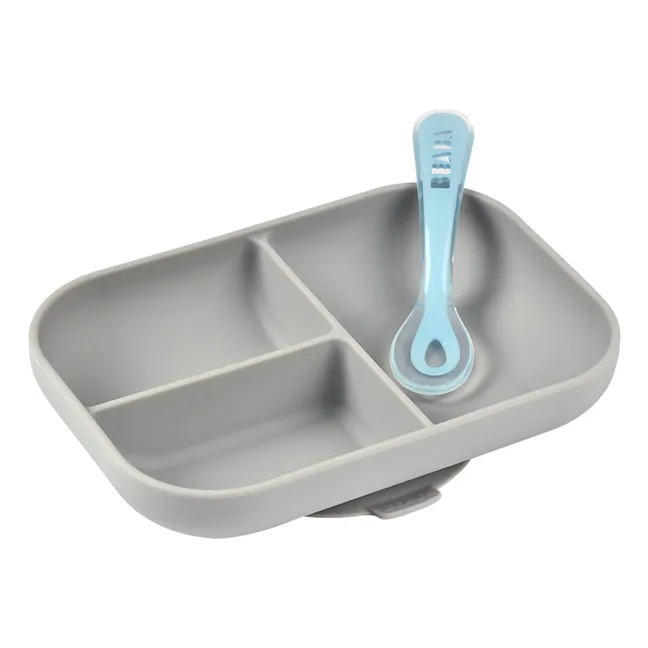 Estuche para comida de silicona | Gris Claro