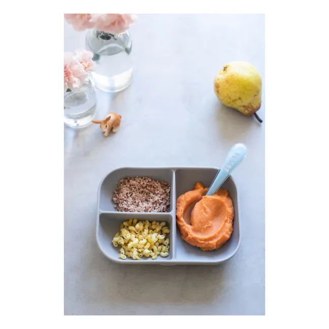 Estuche para comida de silicona | Gris Claro