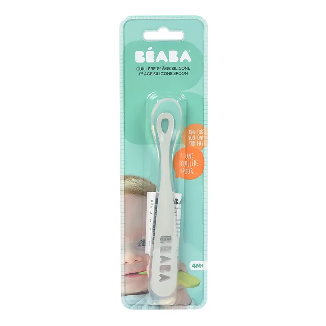 Cuchara 1ª edad soft de silicona | Gris Claro