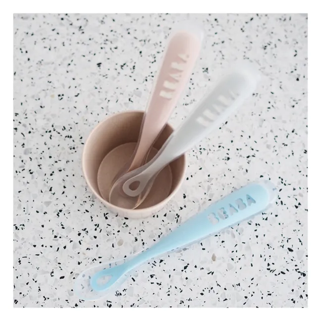 Soft Silicone Baby Spoon  | Pale pink