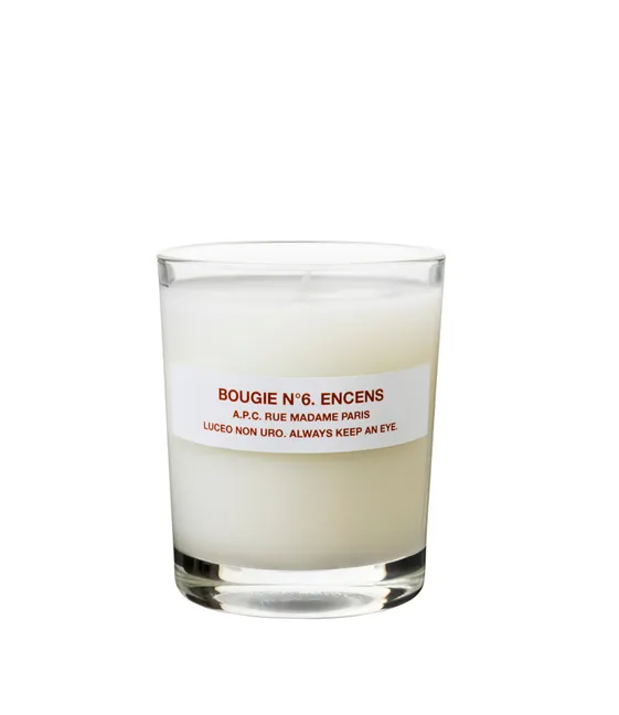 Incense Scented Candle | White