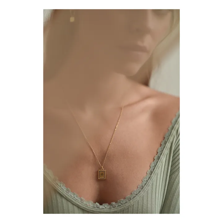 Cofre con dos collares Jo -Exclusiva Louise Damas x Smallable | Dorado- Imagen del producto n°4