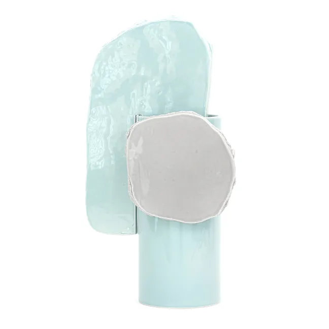 Jarrón Découpage Hojas - Ronan & Erwan Bouroullec | Azul Glaciar