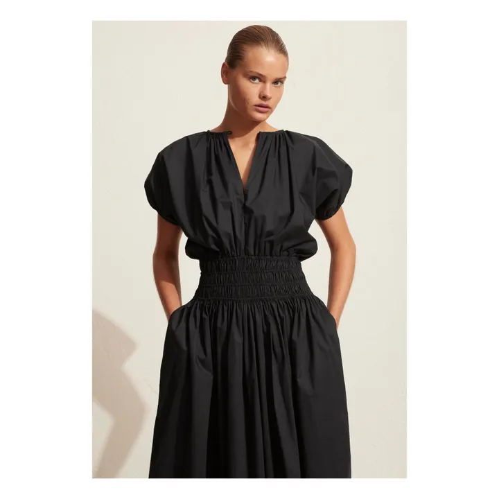 Kleid Shirred | Schwarz- Produktbild Nr. 3