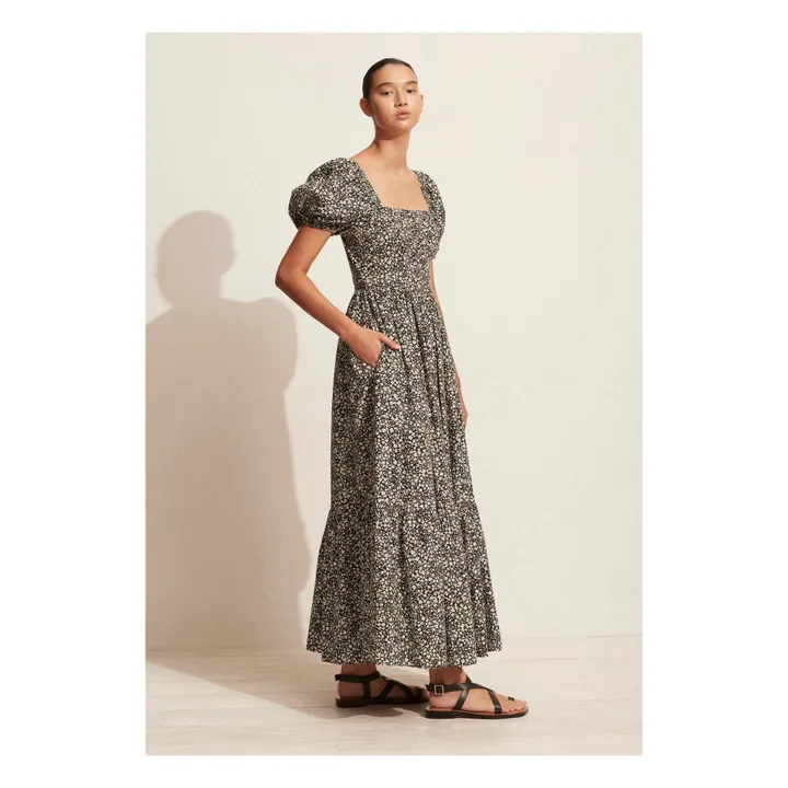 Tiered Peasant Dress  | Yellow- Product image n°3