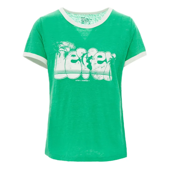 Camiseta Toro Fever Lino | Verde- Imagen del producto n°0