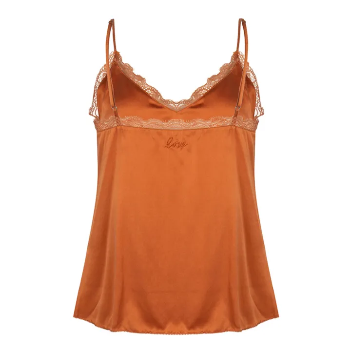 Camelia Pyjama Top | Bronze- Product image n°1