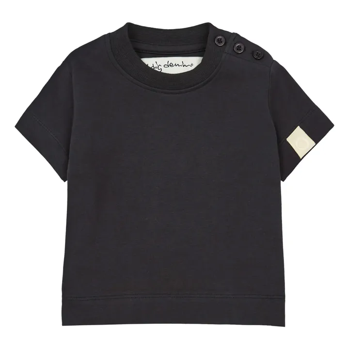 Rob Organic Cotton T-shirt  | Black- Product image n°0